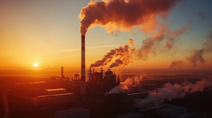 Modern carbon capture and storage facility integrating advanced technologies and geological solutions, ensuring efficient CO2 sequestration and reducing emissions for sustainable energy.