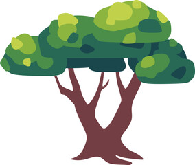 Tree Cartoon Illustration