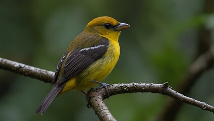 Female tanager at Chocó Biosphere Reserve, Ecuador.