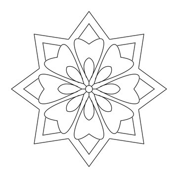 recommend clip art: Mandala design for coloring, coloring book, mandala art, vector design