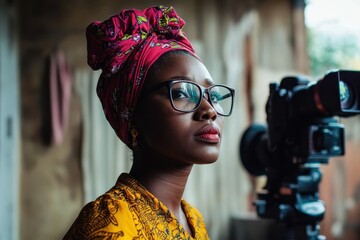 Obraz premium A woman's powerful speech on International Women's Day conveys empowerment, leadership, and inspiration, offering a message of confidence, strength, and equality for women across the globe.