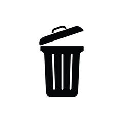 Trash bin icon. Trash bin isolated on transparent background, Trash bin PNG