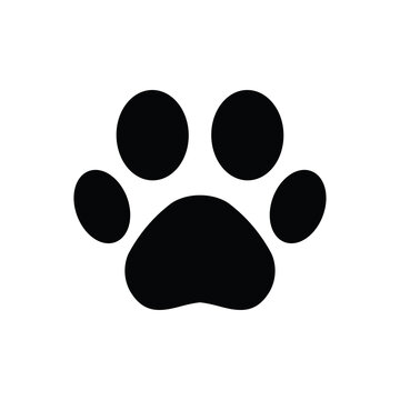 recommend clip art: paw print icon, Dog or cat footprint isolated on transparent background, paw print PNG