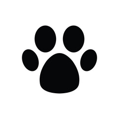 paw print icon, Dog or cat footprint isolated on transparent background, paw print PNG