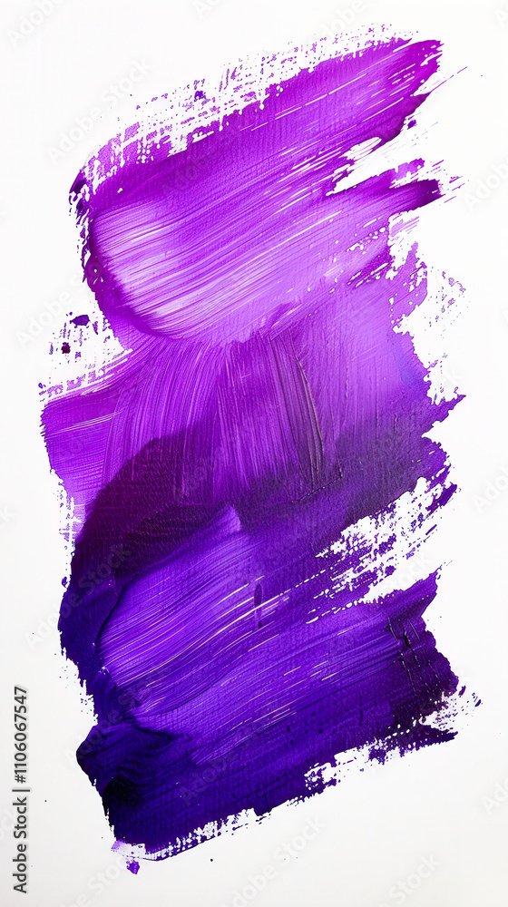 Aufkleber bold strokes of purple paint cover a blank canvas, creating a dynamic and creative look that highlig