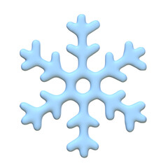 Fototapeta premium 3d snowflake isolated icon