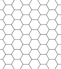 Geometric Honeycomb Pattern with Hexagonal Grid Design. Illustration