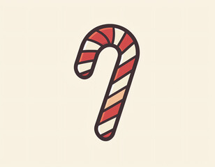 Candy Cane Icon
