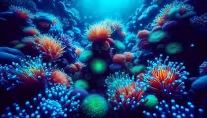 Obraz premium coral reef in the sea