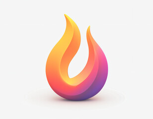 Abstract Flame Icon