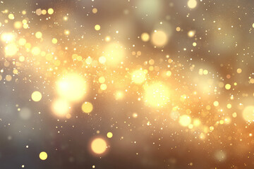 Fototapeta premium Blurred background with gold lights, creating a warm and atmospheric ambiance.