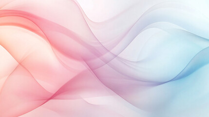 Abstract Pastel Wave Background Serene Pink and Blue Swirls