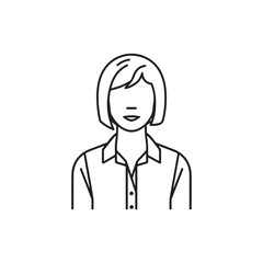 Prisoner vector icon set black filled and outlined style. Male Avatar Icon