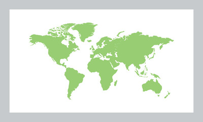 Map of world isolated on white background. for website layouts, background, customizable, Travel worldwide, earth geography, vector graphic, vector, design element, graphic resource, illustration