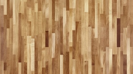 Fototapeta premium A close-up view of a wooden floor showcasing various shades and textures of wood.