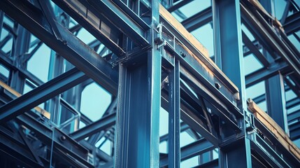 Steel Structure Framework Building Construction Beams