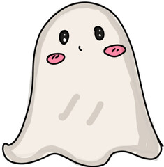 A cute ghost (Clip Art) 