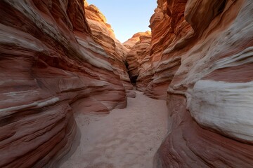 Colorful canyon landscape at sunset background
