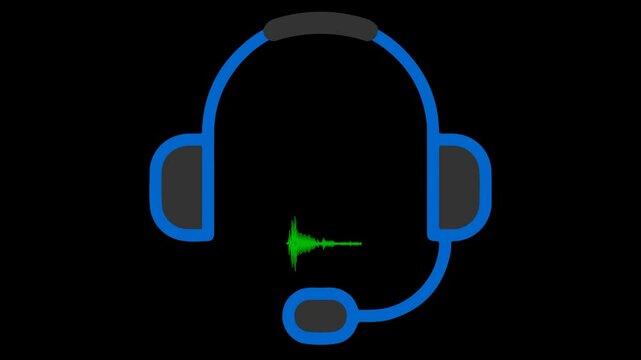 This stock video shows an animation of a customer service logo. The visual design emphasises the professionalism and reliability of the service.