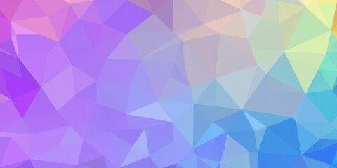 Geometric abstract digital art with vibrant colors for wallpaper background, geometric