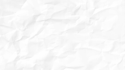 Abstract white crumpled paper texture background.	