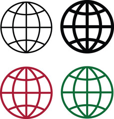 Website icon illustration with white background