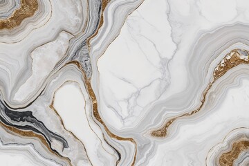 Obraz premium Enchanting White Marble Aesthetic with Playful Abstract Patterns and City Chic Backdrop