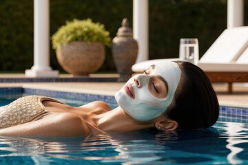 Ultimate Relaxation and Luxury with a Revitalizing Poolside Facial Experience