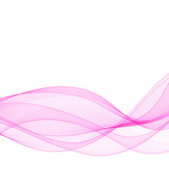 Abstract vector wave. Template for advertising. Pink wave. Eps 10
