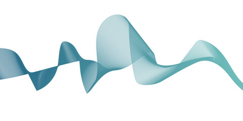 Abstract wavy lines flowing curve gradient color on transparent background. Abstract white background colorful lines. modern wavy stripes on white background isolated.	