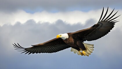 Obraz premium Elegant Soaring Eagle