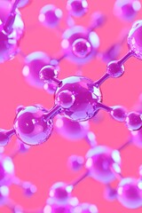 Molecular chemistry visualization science lab digital art abstract environment close-up view innovative concepts