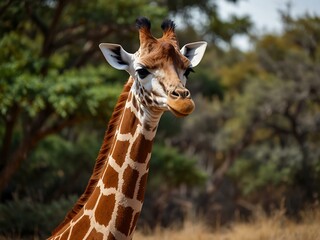 Obraz premium Giraffe in the wild.