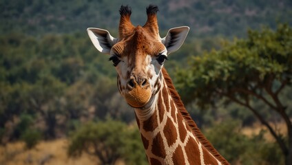 Fototapeta premium Giraffe in the wild.