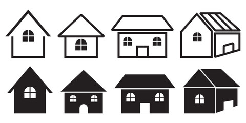 Web home icon for apps and websites, House icon, Home sign in circle or Main page icon