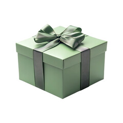 Obraz premium Elegant gift box with attractive ribbon for celebration isolated on a transparent background.