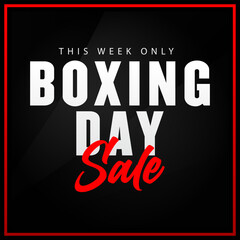 boxing Day Modern Creative Sale banner