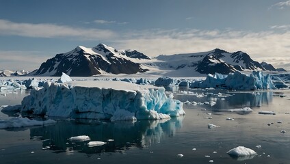 Glacier providing water to Jokulsarlon Ice Lagoon.