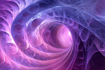 Fototapeta premium Purple and Blue Swirling Smoke in Motion