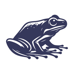 Frog Silhouette Vector Art Illustration