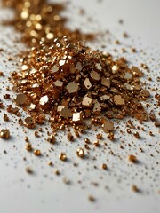 Glitter explosion on a white background.