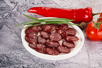 Wild Bear meat homemade sausages