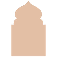 Arabic arch window and doors. Set of arabic door and window.