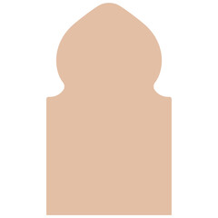 Arabic arch window and doors. Set of arabic door and window.