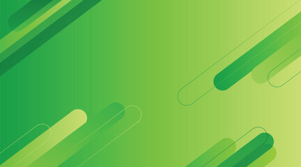 This is a green background design template