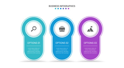 Horizontal progress bar featuring 3 arrow-shaped elements, symbolizing three six stages of business strategy and progression. Clean timeline infographic design template. Vector for presentation