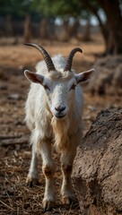 Obraz premium Goat in Gujarat, India.