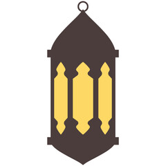 Set of ramadan lantern, collection of happy ramadan lantern decoration flat style design vector illustration.