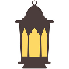 Set of ramadan lantern, collection of happy ramadan lantern decoration flat style design vector illustration.