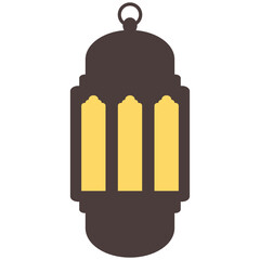 Set of ramadan lantern, collection of happy ramadan lantern decoration flat style design vector illustration.